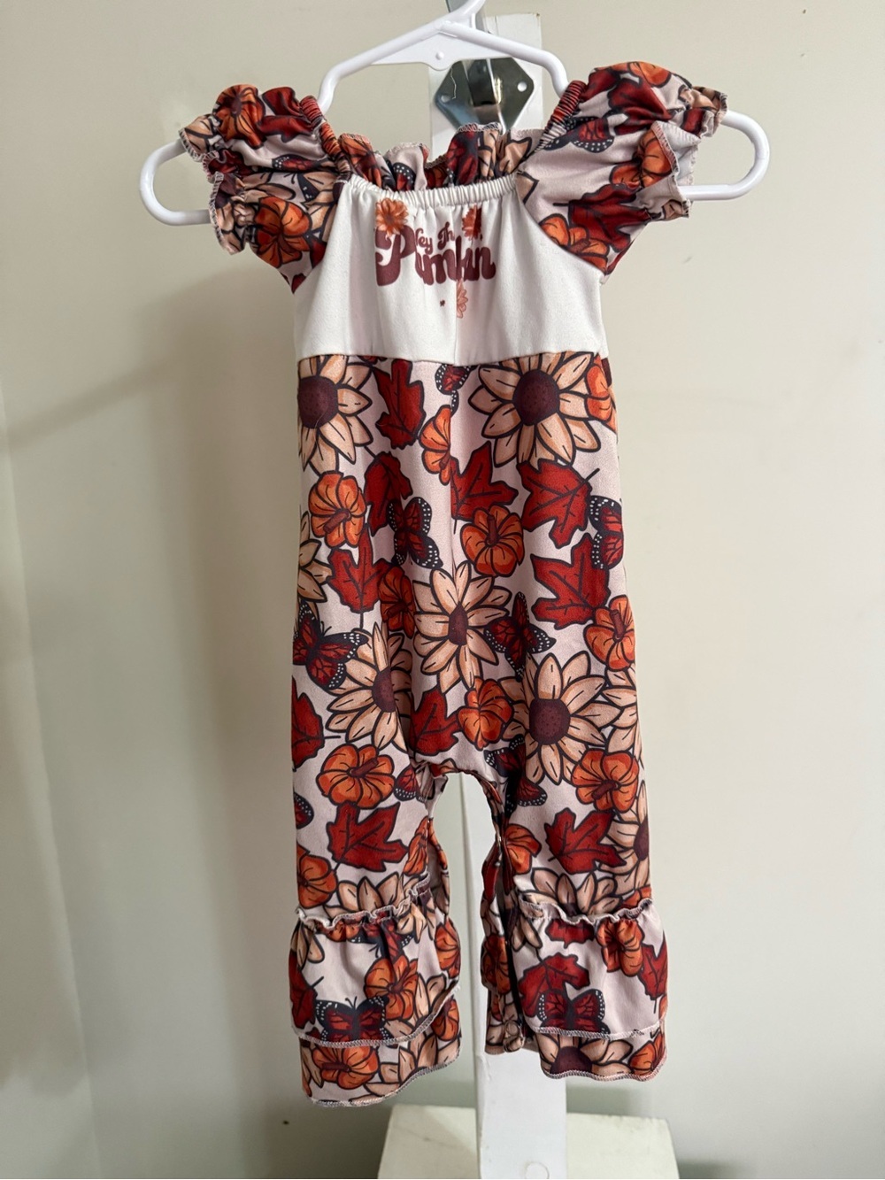 Hey There Pumpkin Romper - Picture 2 of 9